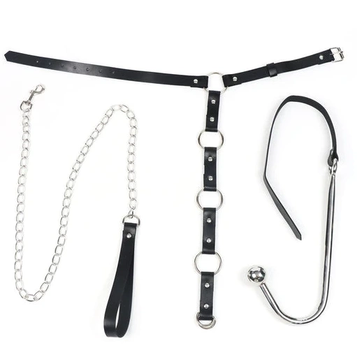 5853 Leash with Collar Anal Kinky and Hook EverydayUse 0703